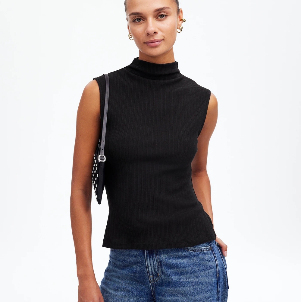 Madewell Ribbed Mock Neck Tank Top